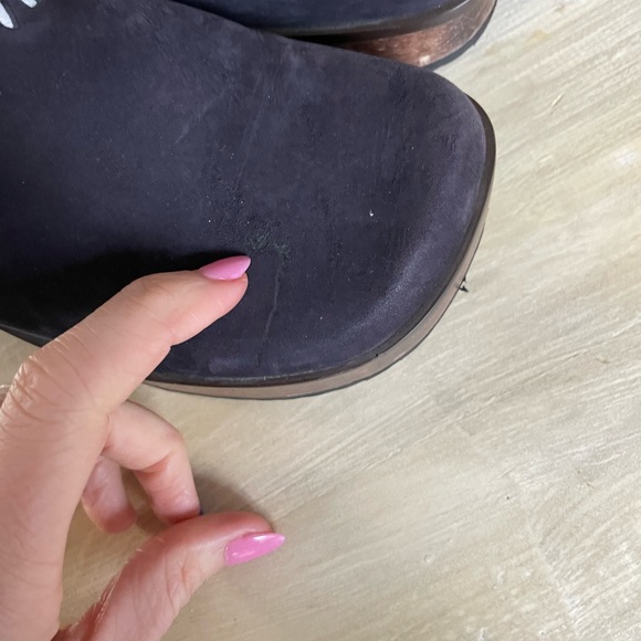 Vintage Y2k chunky wooden platform Tommy Hilfiger clogs - Picture 9 of 10